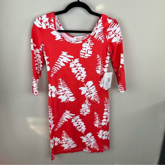 New Persifor Kilpatrick Dress Fiddlehead Cayenne Red NWT - Picture 2 of 9